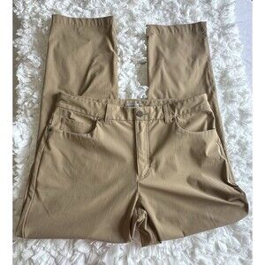 VRST Limitless Performance Pants Mens 33x30 Slim Fit Brown 5 Pocket Stretch Golf